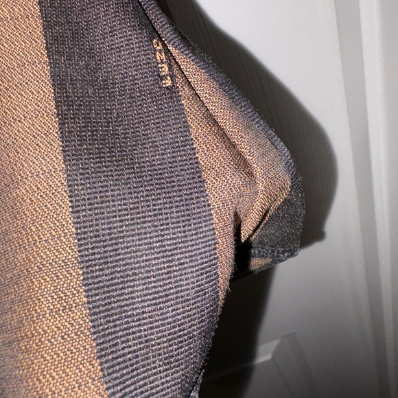 Fendi Brown and Black Striped pouch - with insert, chain and bag prot - Picture 6 of 11